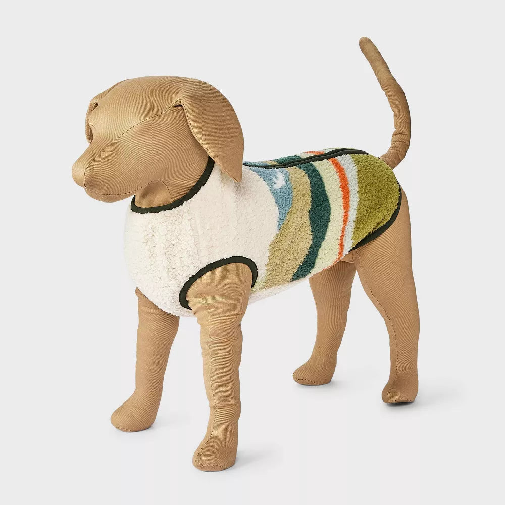 Chaleco polar para perros con cierre de cremallera